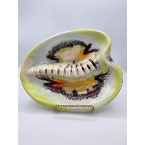 Vintage MCM Drip Glaze California Pottery 404 Ashtray/ Trinket Dish